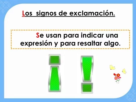 Signos de exclamación 1 Signos de exclamación 1