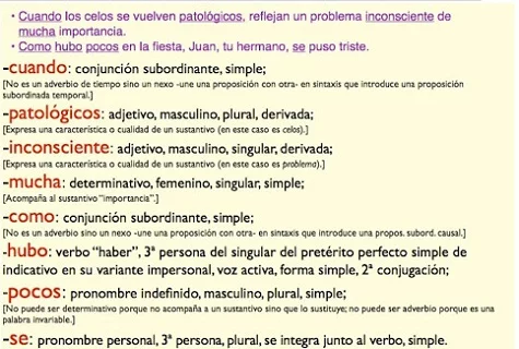 análisis Morfológico 2 análisis Morfológico 2