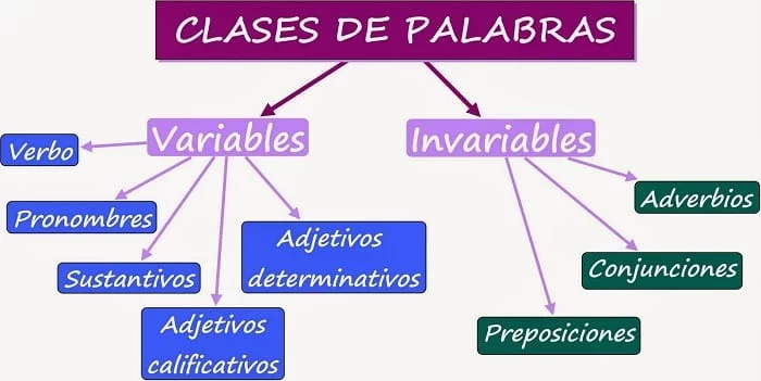 clases de palabras clases de palabras