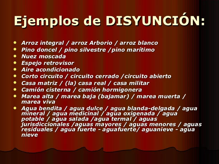 disyunción 2