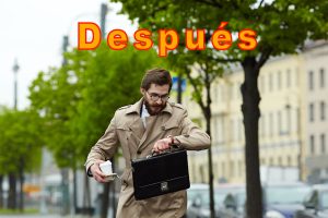 Oraciones con la palabra después